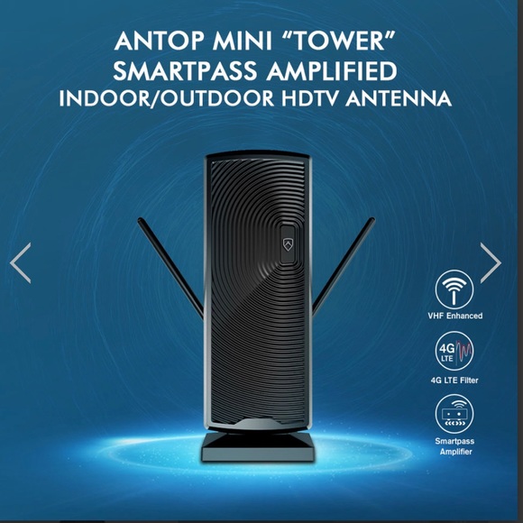ANTOP Antenna Inc. AT-405BV W AT-405BV Smartpass-Amplified Mini Tower - Picture 2 of 13